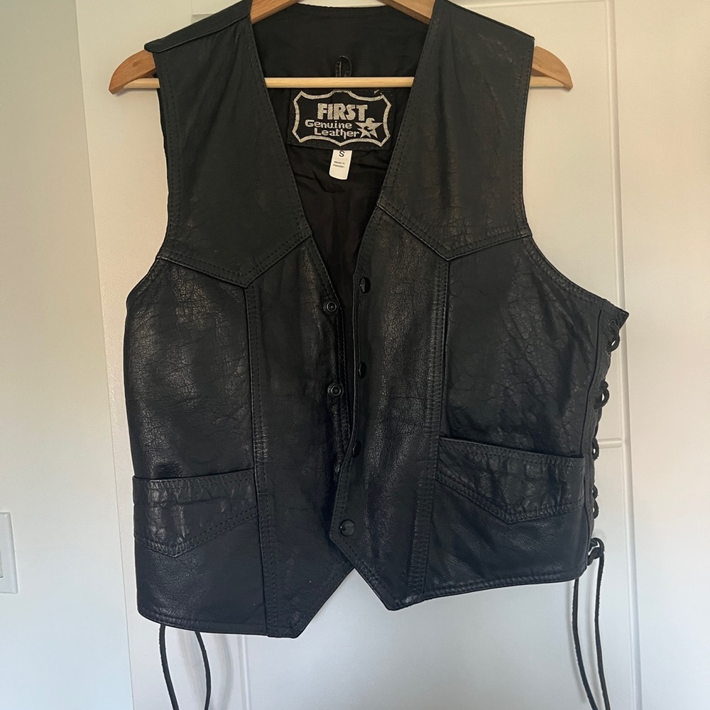 Harley-Davidson Black Leather Vest